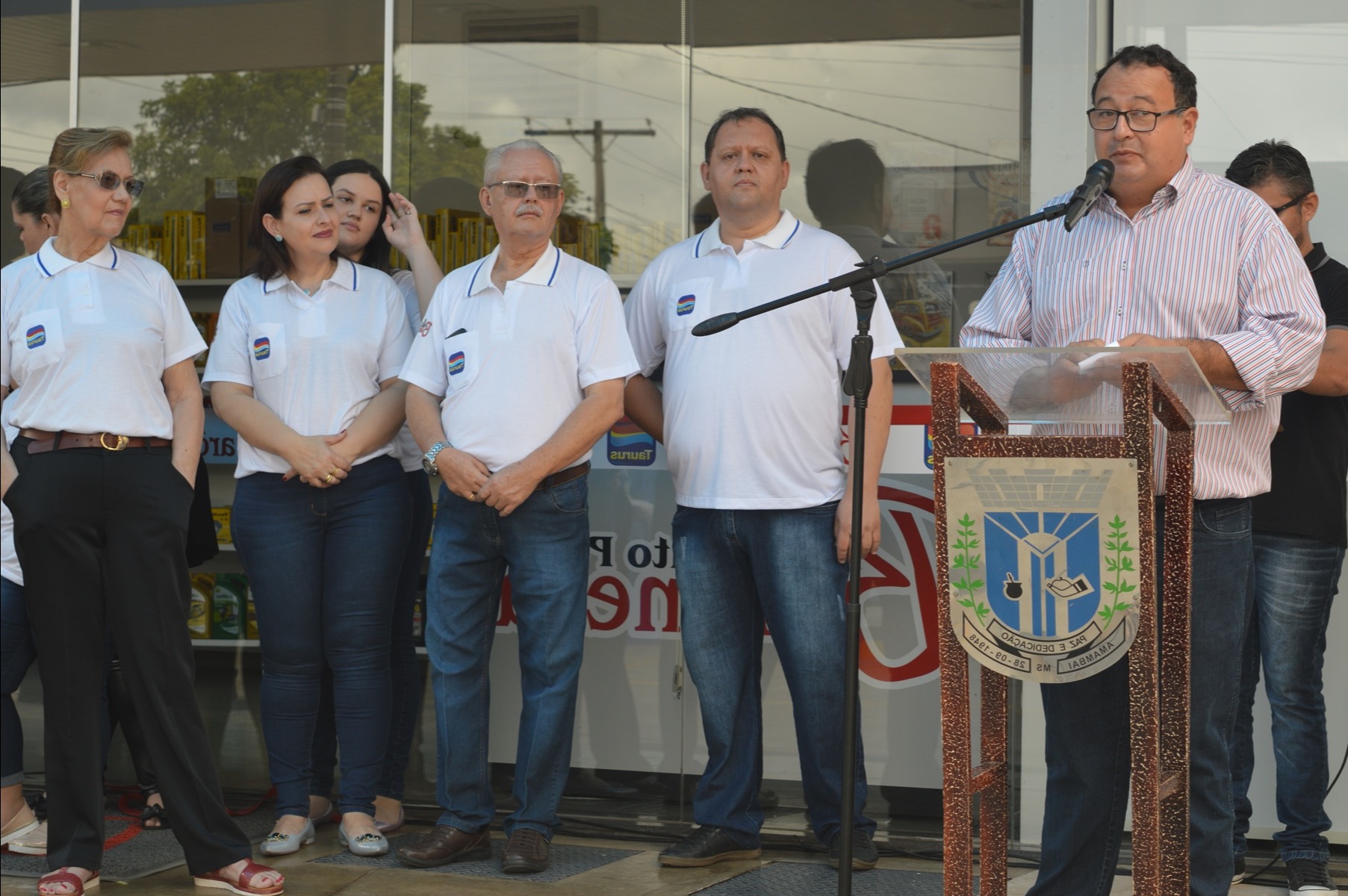 Dr. Bandeira participou da solenidade de inauguração do posto / Foto: Moreira Produções