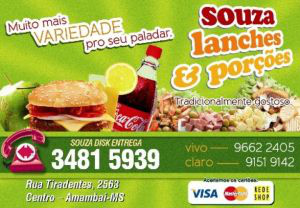 Agenda de eventos e opções de lazer para Amambai Souza Lanches, tradicionalmente gostoso.