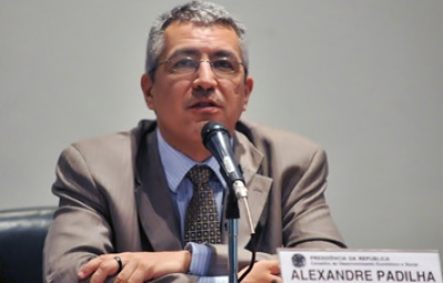 Ministro da Secretaria de Relações Institucionais da Presidência da República, Alexandre Padilha.