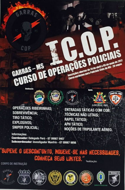 Polícia Civil terá 1º Curso de Operações Policiais oferecido gratuitamente