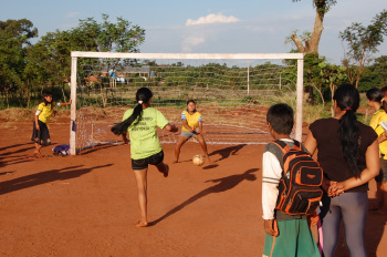 O torneio de futebol envolveu cerca de 300 atletas.
