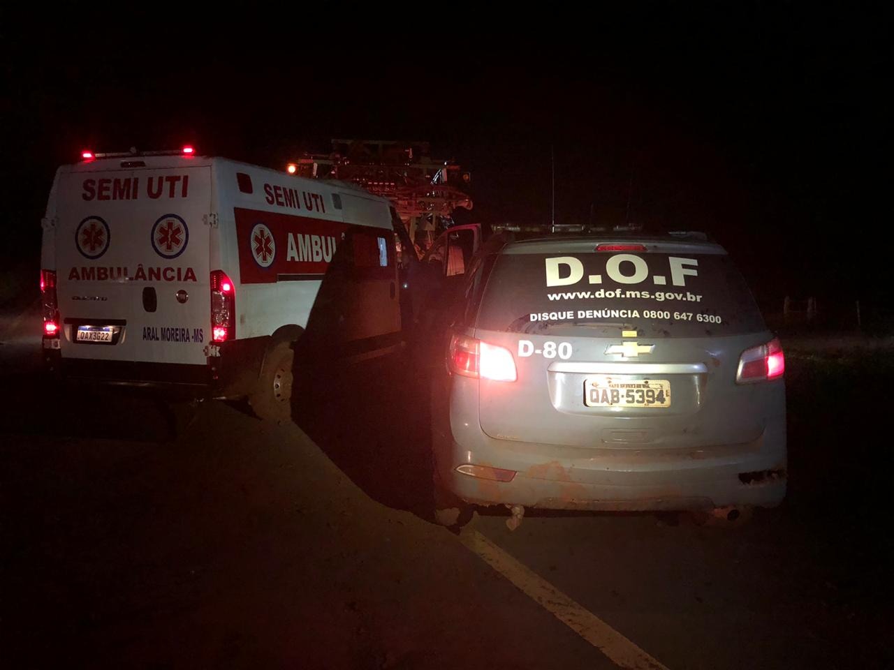 DOF auxilia na retirada de ambulância atolada e desaparecida há mais de 30 horas Foto: Assessoria DOF