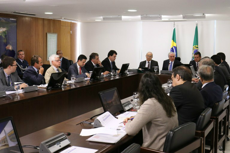 Queda da inflação demonstra que governo está no caminho certo, diz Temer Presidente participa de reunião com o Núcleo Institucional do governo na manhã dessa quarta (11). (Foto: Divulgação)