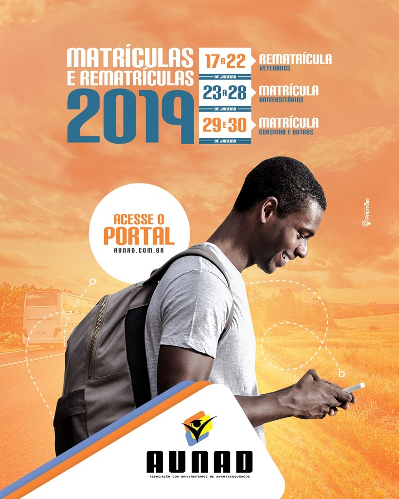 Aunad abre matrículas e rematrículas nesta quinta-feira (17)