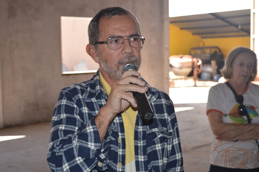 Presidente do Simted de Amambai, professor Humberto VilhalvaFoto: Moreira Produções