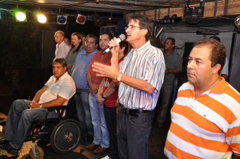 8 ª Feira do Peixe Vivo inicia em Amambai Momento em que o prefeito Dirceu Lanzarini declara aberta a 8ᵃ Feira do Peixe Vivo