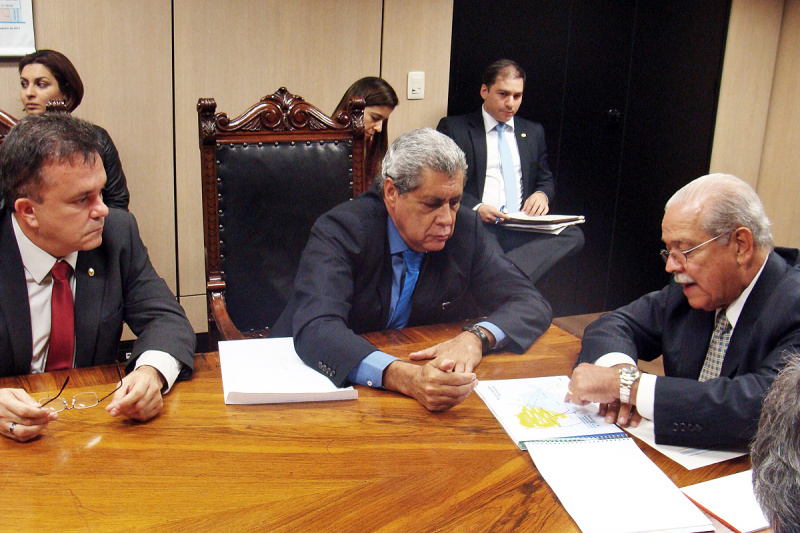 Vander, André e o Ministro Cézar Borges