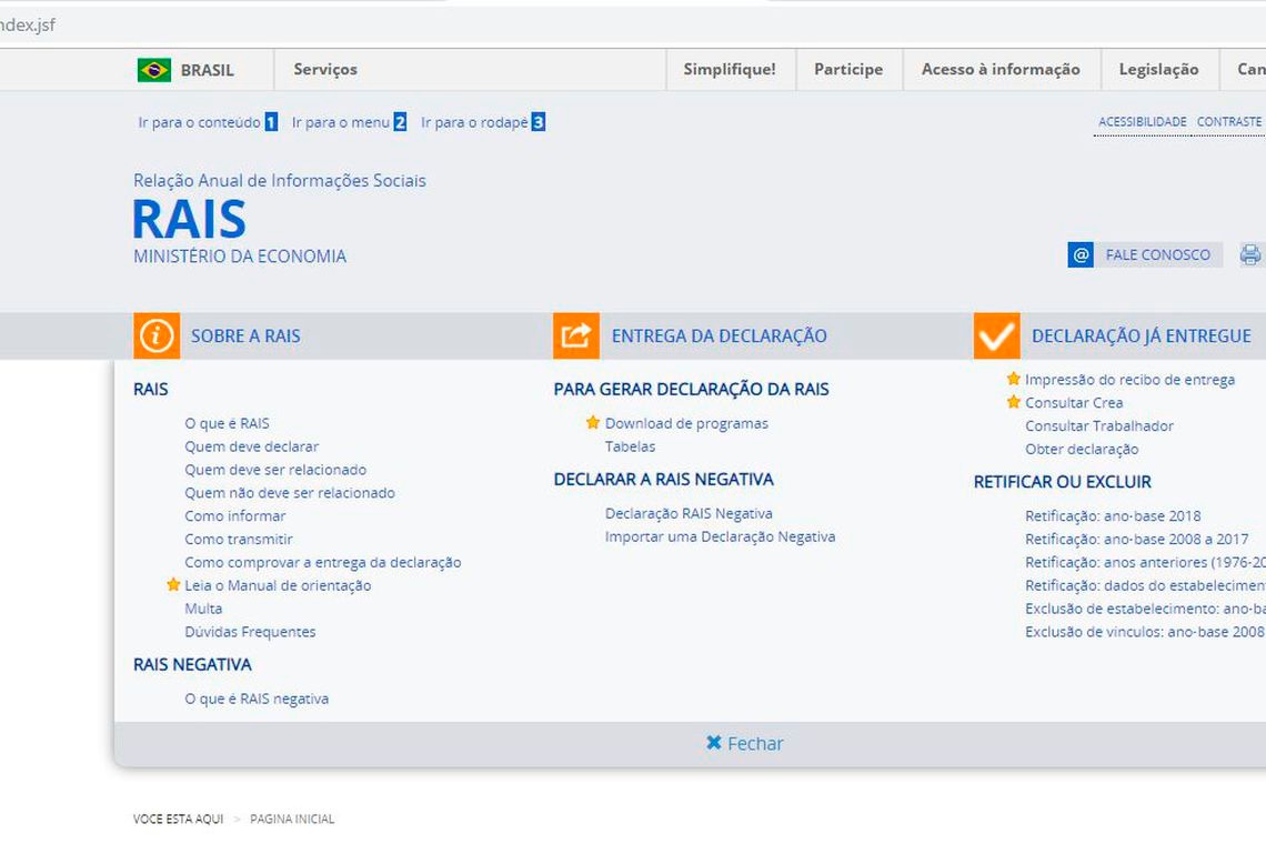 Divulgação Portal Governo