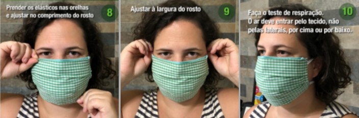 Como fazer máscara de proteção em casa Fonte: USFC