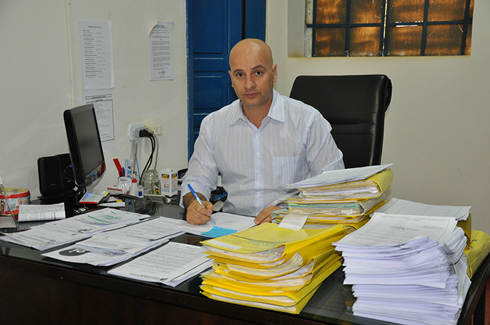 Salários de maio são pagos pela Prefeitura de Amambai nessa sexta (29) O secretário Municipal de Finanças, Williams Fernandes. Empenho dos servidores foi primordial para cumprir o pagamento dentro do mês vigente / Foto: Assessoria
