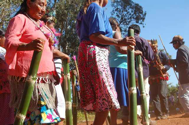 Ser Índio é! O guachiré esteve prsente nas comemorações do Dia do Índio.
