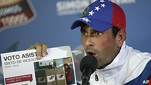 Henrique Capriles convocou um panelaço durante a posse de Maduro nesta sexta-feira