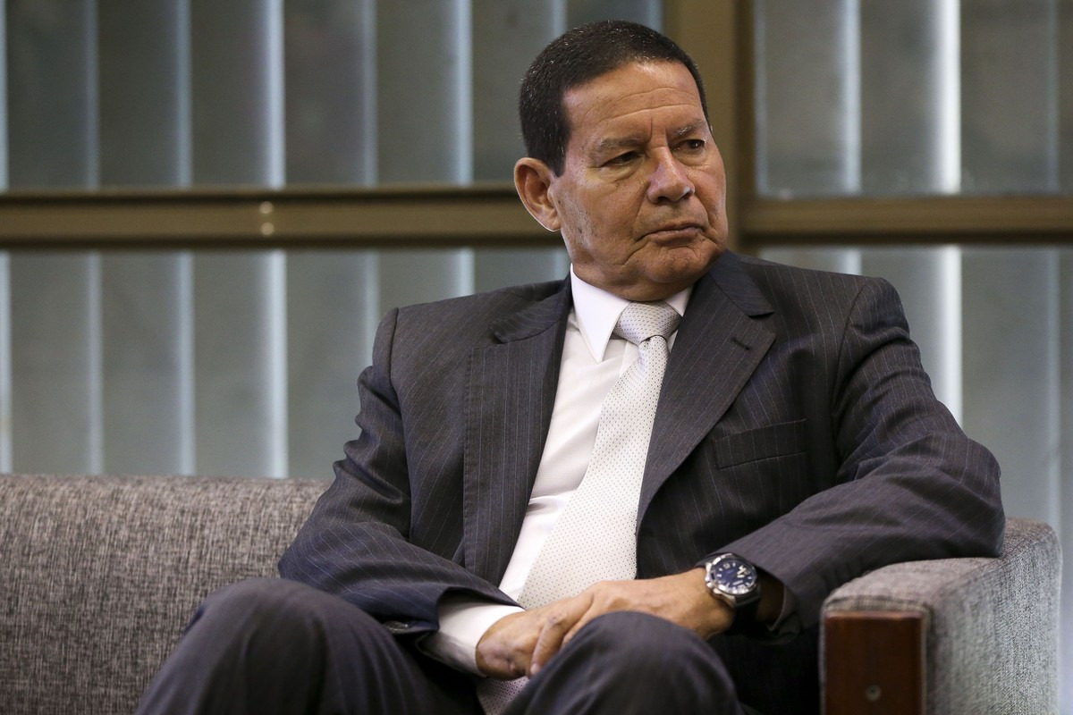 O vice-presidente Hamilton Mourão no Palácio do Planalto, em imagem de 7 de janeiro — Foto: Marcelo Camargo / Agência Brasil