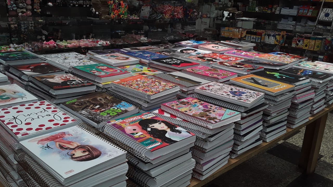 Cadernos, lápis de cor, borrachas, tesouras, folhas de sulfite são indispensáveis / Foto: Moreira Produções