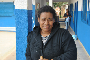 Natália Oliveira, 40, zeladora da escola pólo João RodriguesFoto: Moreira Produções