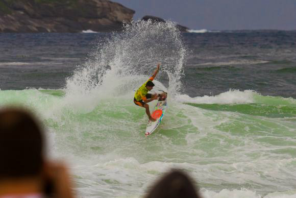 Rio de Janeiro - O surfista paulista Gabriel Medina durante o Billabong Rio Pro 2014, etapa brasileira do circuito mundial de surfe (WCT), na praia da Barra da TijucaFernando Frazão/Todos Direitos Reservado