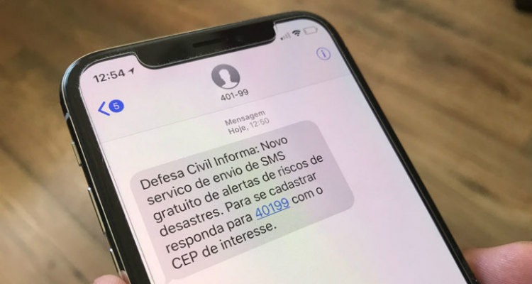Serviço de alerta de desastres por celular chega a todo o País