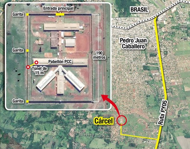 75 membros do PCC fugiram de presídio em Pedro Juan Caballero (ABC Color)