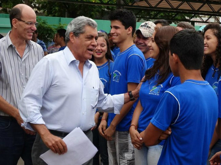 Ex-governador André Puccinelli vai estar em Amambai na sexta-feira (02) André Puccinelli e Sérgio Barbosa / Foto: Arquivo Moreira Produções
