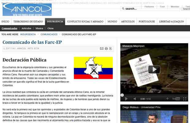 Farc afirmam que luta continua após morte de chefe máximo na Colômbia