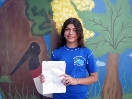 Aluna de escola estadual é vencedora da primeira etapa do Concurso de Cartas dos Correios Aluna de escola estadual é vencedora da primeira etapa do Concurso de Cartas dos Correios