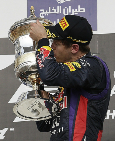  Vettel dominou a prova a partir da terceira volta e venceu mais uma corrida da temporada 2013 Hassan Ammar 
