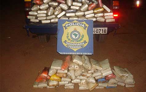 PRF apreende 111 quilos de cocaína em Três Lagoas