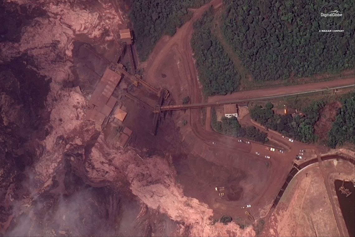 Rejeitos de barragem não devem chegar a usina de Três Marias, diz CPRM Imagem de satélite © 2019 DigitalGlobe; empresa Maxar / Divulgação via Reuters/Direitos reservados