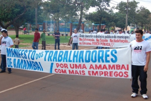 Neste domingo, 1º de maio, tem Manifesto do Trabalhador Em 2010, aconteceu 0 1º Manifest0 dos Trabalhadores.