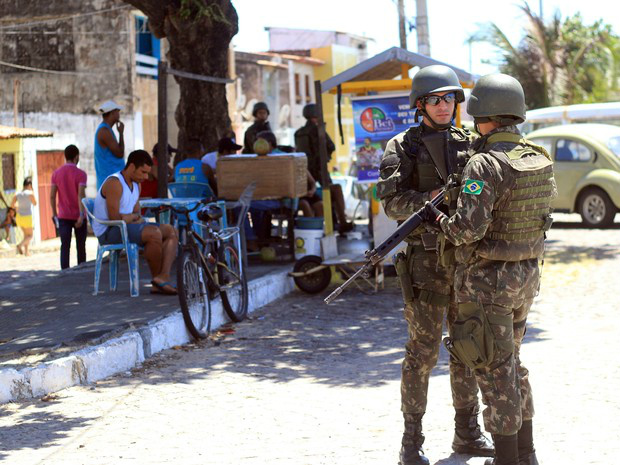 Ministro da Defesa viaja ao RN para acompanhar Forças Armadas Em agosto do ano passado, tropas federais integraram a Operação Potiguar 1 (Foto: Fabiano de Oliveira/G1)