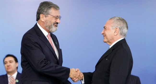 Novo ministro da Transparência pede que servidores anti-temer se demitam Torquato Jardim, novo ministro da Transparência do Governo Temer