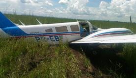 Aeronave interceptada pela Força Aérea Brasileira (FAB) em Mato Grosso carregava mais de meia tonelada de drogas Foto: Divulgação/FAB