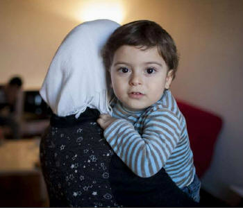 Família síria refugiada na França. Foto: Acnur