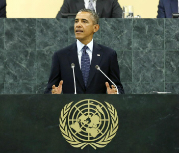 Barack Obama discursa na 68ª. Assembleia Geral. Foto: ONU/Rick Bajornas