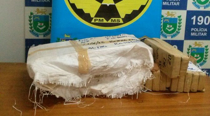 Polícia Militar Rodoviária apreende 40 quilos de maconha em Paranaíba