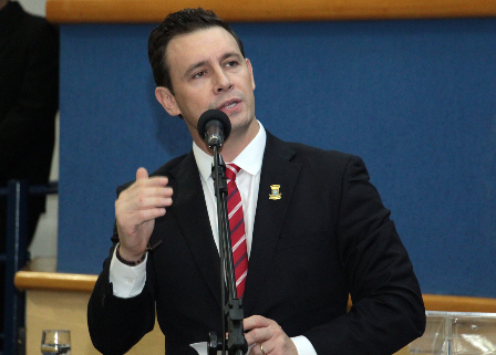 Vereador em Campo Grande, agente federal André Luis Sanches Salineiro, do PSDB Foto: Divulgação