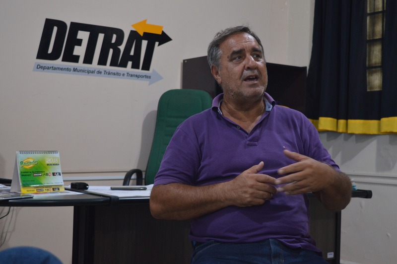 Lombadas eletrônicas em Amambai: representante esclarece dúvidas Diretor do Detrat, José Luiz Karaseck / Foto: Moreira Produções