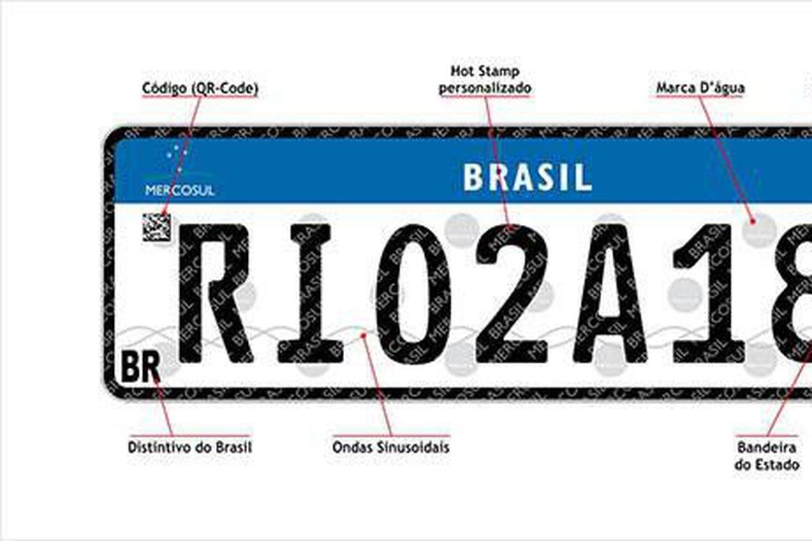 Placas com padrão do Mercosul entram em vigor em todo o país Detran