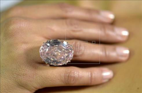 O diamante rosa de 59,6 quilates chamado de 