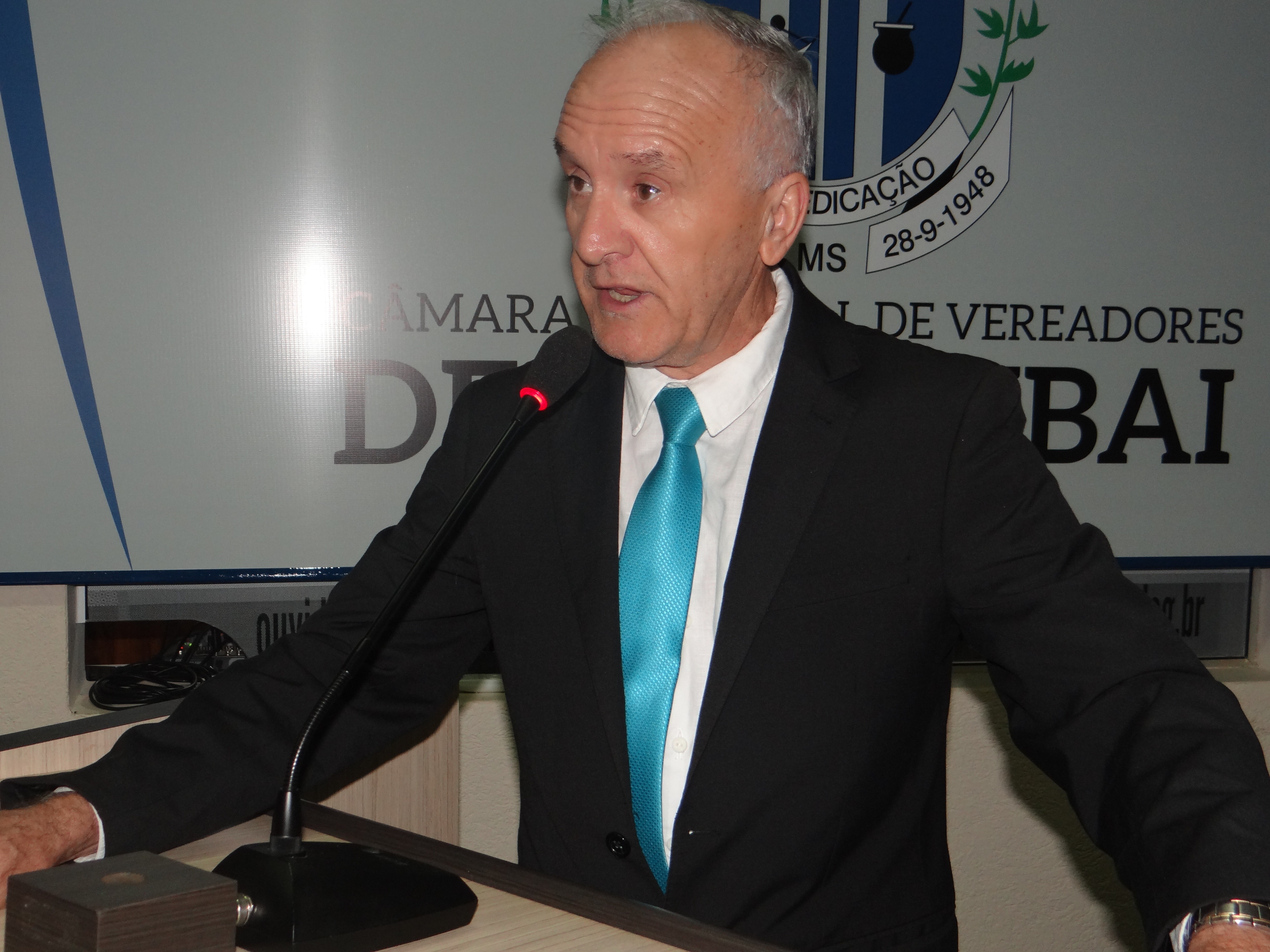 Presidente do legislativo de Amambaí, vereador roberto Dias (PSDB) / Foto: Moreira Produções