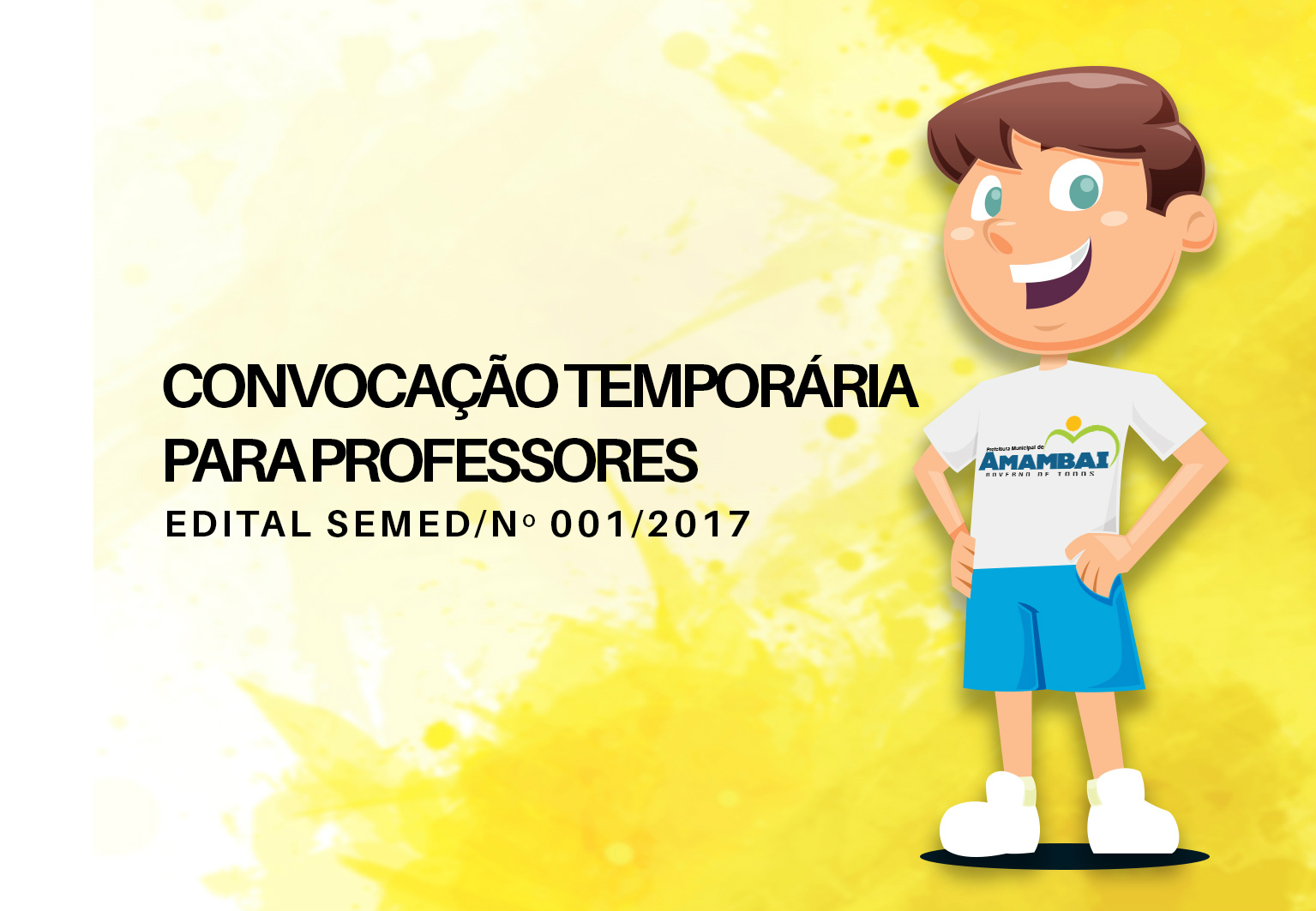 Prefeitura de Amambai publica edital para convocação temporária de professores