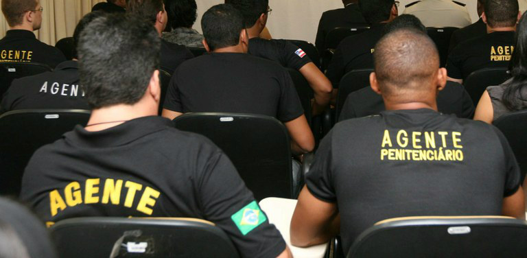 Força-tarefa Penitenciária inicia ação no Rio Grande do Norte Força-Tarefa de Intervenção Penitenciária é formada por agentes penitenciários.(Foto: Divulgação)