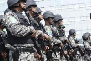 Além da presença da Força Nacional, a segurança do Complexo Penitenciário de Pedrinhas foi reforçada pela atuação de policiais militares
