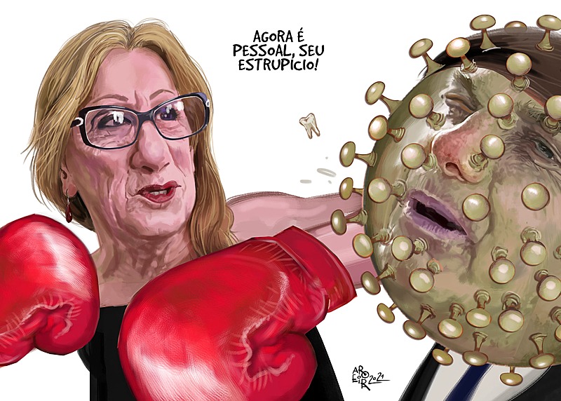 Cartunista Laerte recebeu alta da UTI nesta semana, após internação por covid-19 - Aroeira