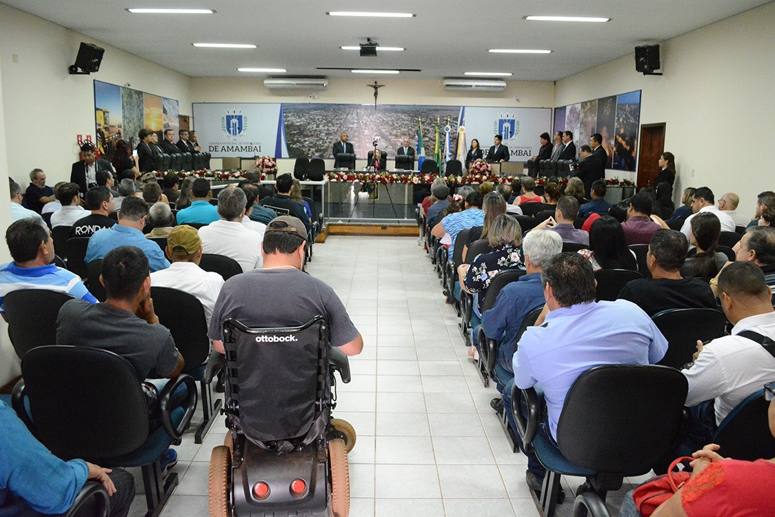 #Câmara de Vereadores abre os trabalhos legislativos de 2019 Autoridades e membros da comunidade prestigiaram a abertura dos trabalhos da Câmara de Vereadores / Foto: Assessoria