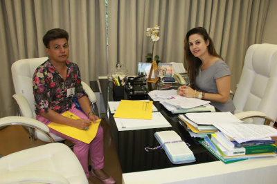 Vereador Ilzo com a deputada Mara Caseiro, durante audiência / Foto: Assessoria