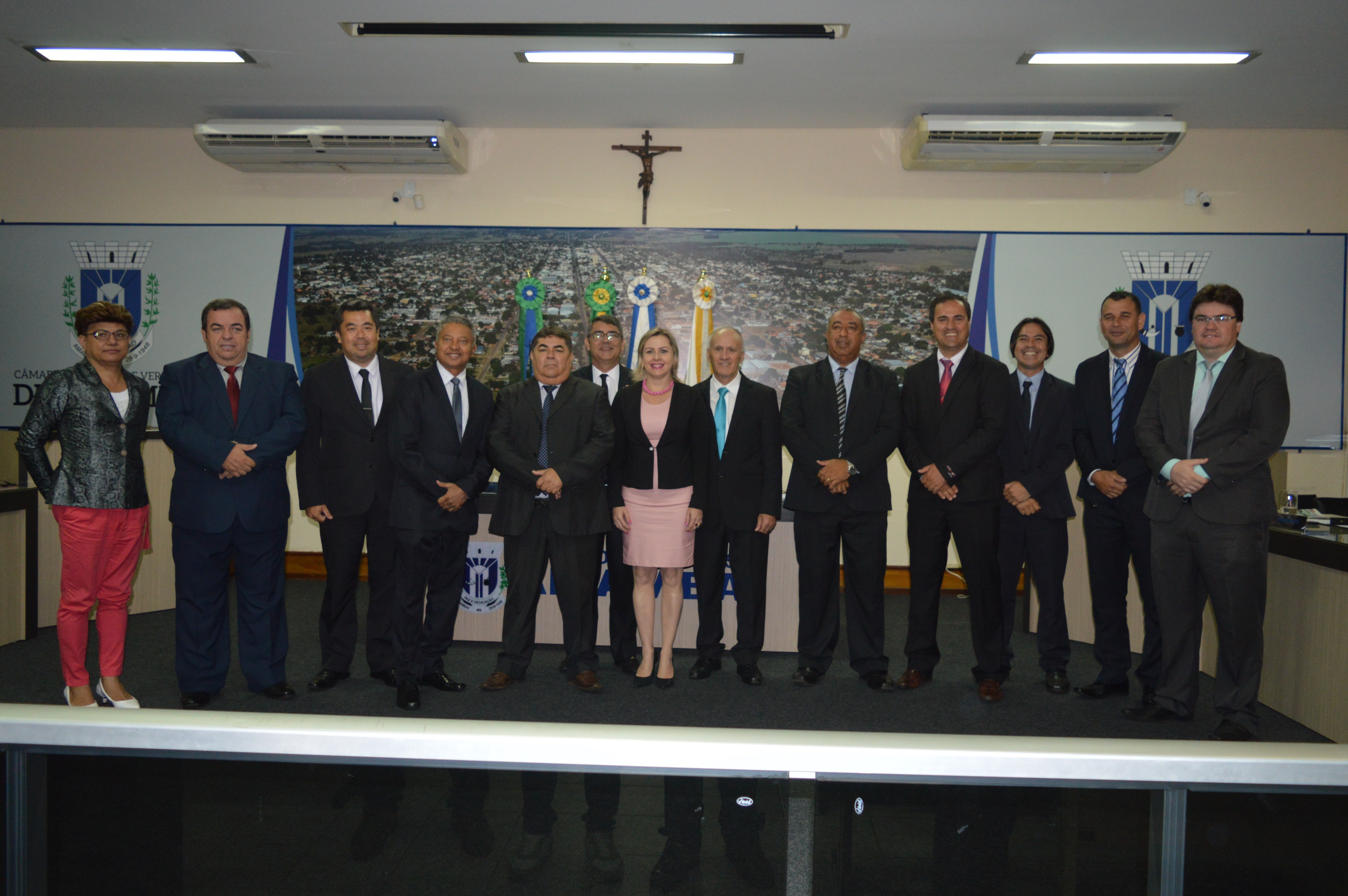 Membros do poder legislativo de Amambai / Foto: Moreira Produções