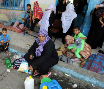 Civis moram em salas de aula. Foto: Unrwa/Shareef Sarhan