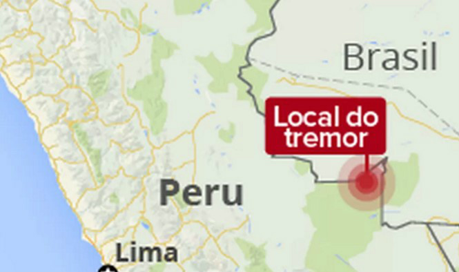 Dois tremores de terra atingem o Leste do Peru