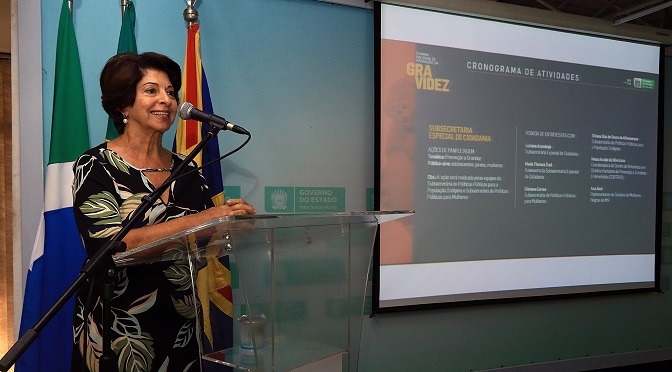 A autora da Lei que criou a Semana, Marisa Serrano, participou do lançamento da campanha